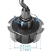 Macally MCUPXL - Soporte ajustable para el sujetavasos del coche con cuello...