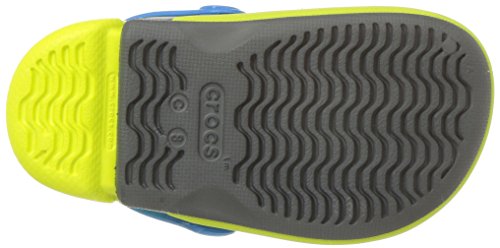 Sandália, Crocs, Electro III Kids, Cinza/Verde, 24, Criança Unissex