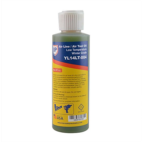 Interstate Pneumatics YL14LT-004 Winter-Grade Low Temperature Air Tool Oil - 4 oz.