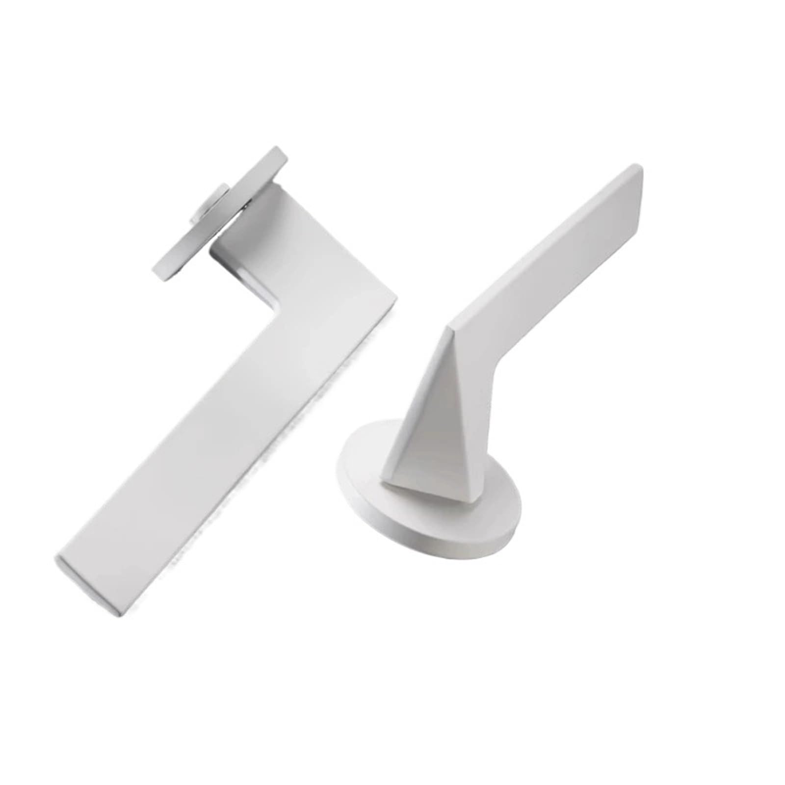 Sxolcoufoh C Style White Door Silent Split Wooden Door Handle Lock 1Pcs(C Style)