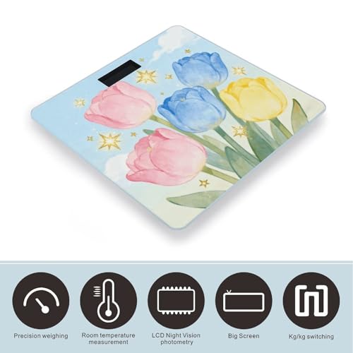 Báscula Digital de Baño Precisa y Estable con Pantalla LCD miniatura 3