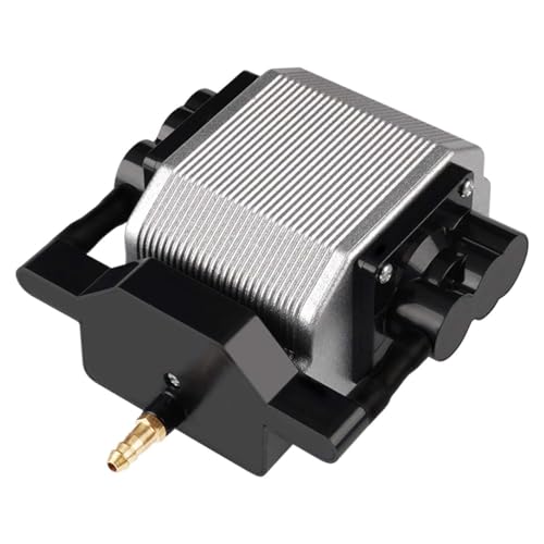 F Fityle Pompe à air d'aquarium compresseur aérateur 16W Haute Performance Silencieux Portable Mini Pompe à air barboteur d'aquarium pour étang Piscine, 12v