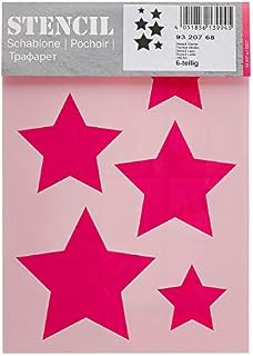 Efco 9320768 Stencil Stars / 6 Designs DIN A 5, 21 x 15 x 1 cm