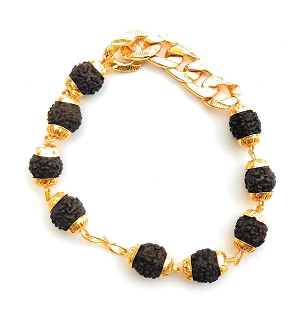 MEENAZ rudraksha Rakhi Bracelet for brother Bracelet for Men Rudraksha Aum Om Kada for men Bracelet for Boys Gold,Kada golden Bracelets Rakhi for Bhaiya Brother Kids Raksha Bandhan Wrist Band gift (B0D8YX3PPS) Amazon Price History, Amazon Price Tracker