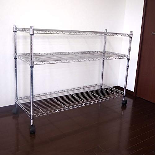 スチールラック　3台セット　幅90cm メタルラック　収納ラック　メタルシェルフ 楽天市場】メタルラック 幅90 3段の通販