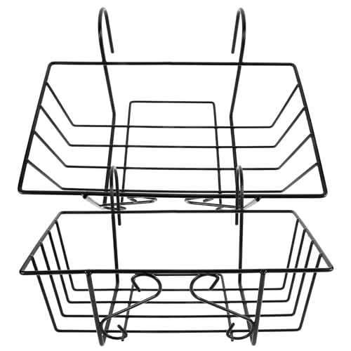 Soporte colgante de hierro macetas resistente sin romperse pack 2 negro 2