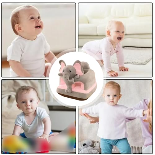 Chaise de bébé asseyez-moi éléphant gris contre les bascules - 5