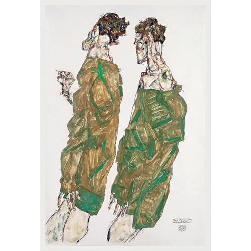 Impression d'art Egon Schiele Devotion haute définition sur toile