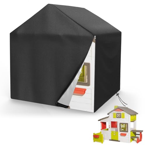 Bache Cabane de Jardin pour Enfant, Housse pour Maison Enfant Exterieur, Tissu Oxford 424D Imperméable, Résistant aux UV Et à La Poussière, Bache de Cabane...