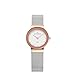 Skagen Women's Ancher Quartz Two-Tone Stainless Steel Mesh Casual Watch, Color: Rose Gold and Silver-Tone (Model: 358SRSC)