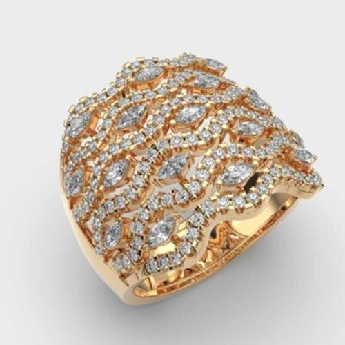 Bague cocktail vagues moissanite argent 925 : le luxe accessible sans ternir - 2