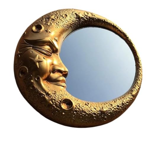 Mondschein Mond Wandspiegel in Gold 32 Durchmesser Neu Ovp Luna sehr dezentes Stück 64SP