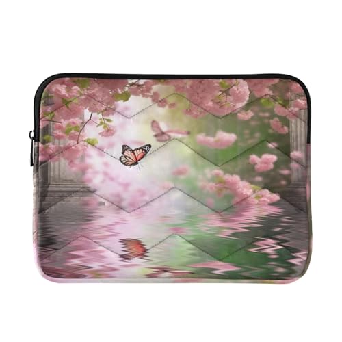 Funda para portátil 13-14 pulgadas con diseño mariposa