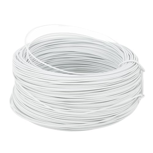 Alambre galvanizado para hobbies, alambre redondo resistente y anti desvanecimiento 0.55 85m para granja (Blanco) miniatura 2