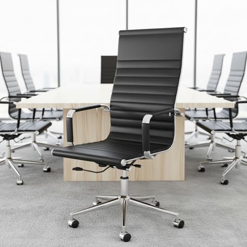 Fohfurniture PU Leather Executive Office Desk Chair High...