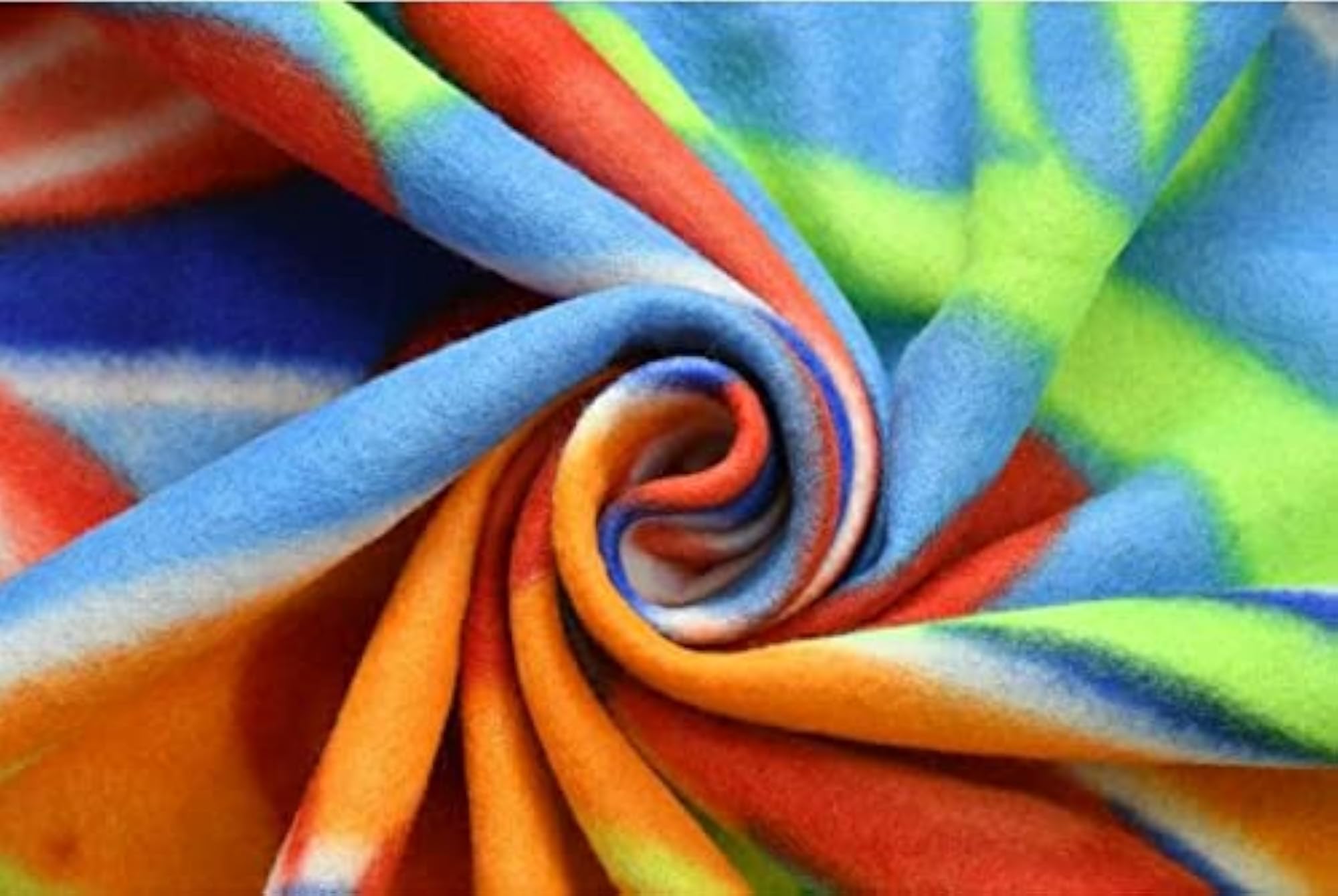 Double Bed Printed Multicolor Fleece Blanket, 90 x 90 inch