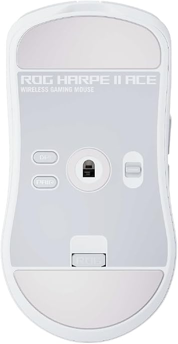 Asus Rog Harpe Ii Wireless Esports Game Mouse, 48g Light Weight, Symmetric Design, Aimpoint Pro 42k Optical Sensor, Optical Switches, 8k Polling Speed, 5 Programmable Keys White