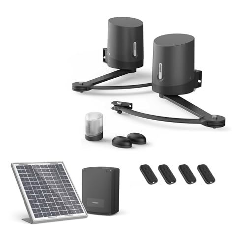 Avidsen Orane510 Motorisation Portail Battant Solaire – Automatisme pour Portail 2,5 m / 250 kg par Battant, Kit Complet avec Alimentation Solaire et 4...
