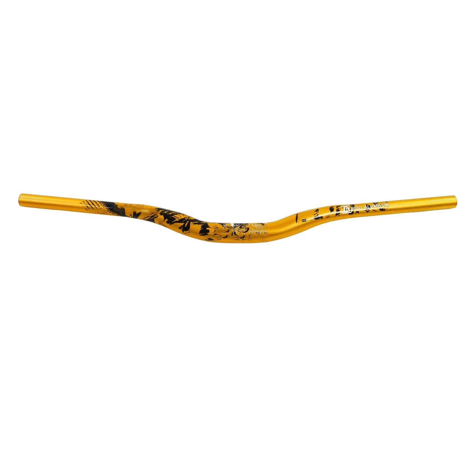 31.8 x 720 mm/1.25 x 28.35 in Extra Long Bike Handlebar, 720mm Aluminium Alloy MTB Handlebar Bicycle Riser Bars Extra Long Mountain Bike Bicycle Handlebars for Cycling Racing (Yellow)