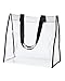 BAGedge Clear PVC Tote OS BLACK