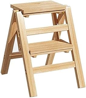 Składany Stołek Schodowy Składany Stołek Schodowy Kryty Drabiny Kuchenne Krzesło Stołek Z Drewna Bambusowego Schody Krzesło Przenośny Stojak Na Kwiaty/Ławka Na Buty Kryty Zewnętrzny Stojak Na Kwiaty