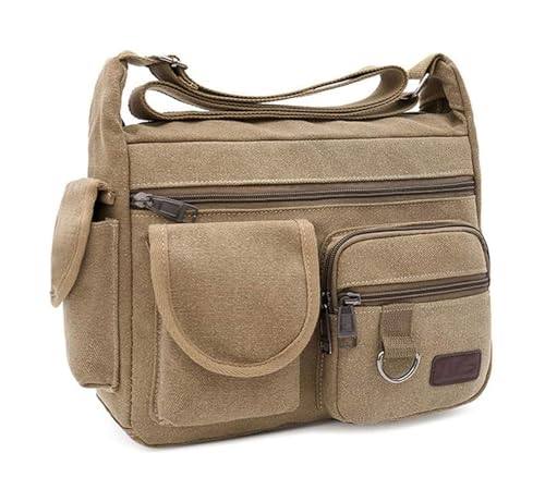 Small Vintage Messenger Bag, Small Canvas Messenger Bag for Men men Tablet Bussiness Briefcase Vintage Crossbody2