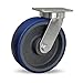 Hamilton Endurancea,, Series Kingpinless Caster - 10"Dia.X3"W Wheel - Poly-Soft Polyurethane Wheel - Precision Ball Bearing - Swivel - Blue