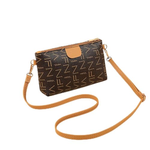 Bolsas transversais modernas para mulheres - Bolsa quadrada pequena com impressão digital para mulheres, bolsa de moedas de outono casual para telefone, Preto, amarelo, Large, Preto-amarelo