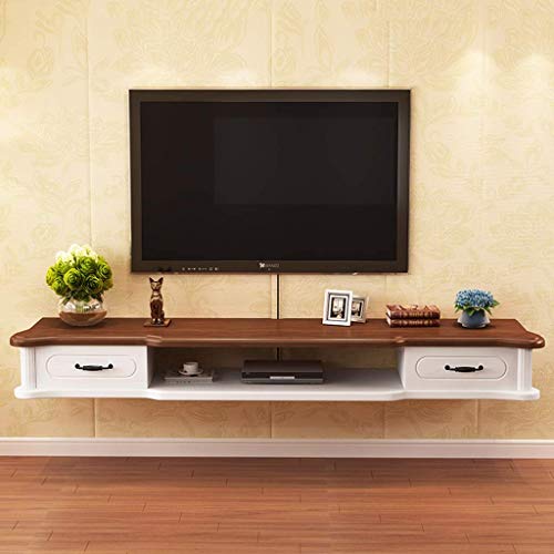 schwimmendes Regal, Wandhalterung, Media-Konsole, TV-Ständer, Komponenten-Regal, TV-Schrank, Regal, Media-Entertainment-Konsole, Spielkonsole