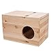 Hamster Paarungszucht Box Papagei Zucht Nistkasten Links Offenes Fenster Große Größe Vogel Holz Brutkasten Für Kleintier Chinchilla Eichhörnchen