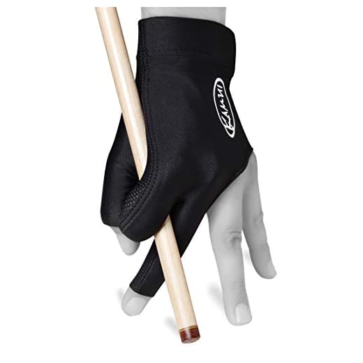 Kamui Billiard GLOVE QuickDry, for LEFT Hand - Black (M)
