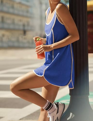 Athlisan Womens Summer Athletic Sleeveless Mini Dress Casual Oversized Workout Tennis Dress Sundress2