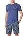 Produktbild Emporio Armani Herren Emporio Armani Men's Pattern Mix Short Pajama Set, Camou Print/Indigo, L EU