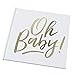 Ginger Ray White And Gold Foiled Oh Baby Shower Party Guestbook 1 Pack