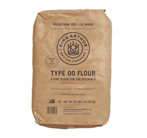 Neapolitan Style '00' Pizza Flour – 50lb Bulk Bag – Ultra-Fine American Milled Wheat for Authentic Italian Pizza Crusts, Calzones, Focaccia & More – Perfect for Crisp, Chewy, Leopard-Spotted Crust – 100% Natural