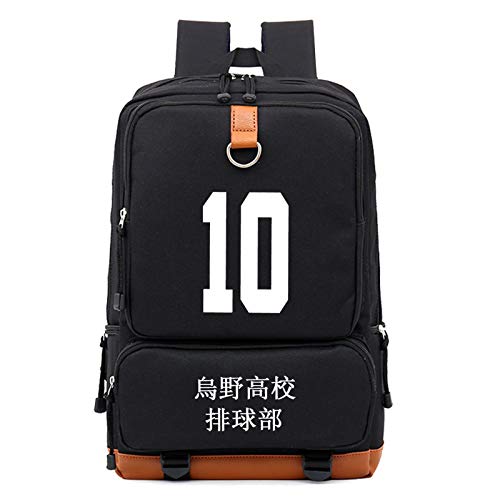 Leotiee Haikyuuu   Karasuno Mochila de lona para estudiantes de la escuela Bolsa de libros
