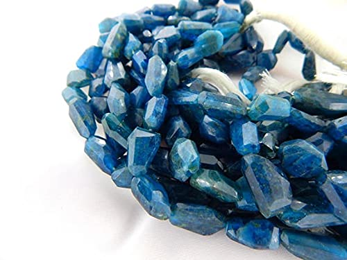 Fil apatite bleue naturelle pierres facettées pour fabriquer un cadeau d'anniversaire fait main