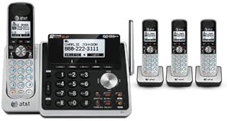 AT&T TL88102 + (3) TL88002 4 Handset Cordless Phone (2 Line) DECT 6.0