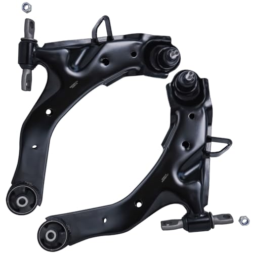 Image of Detroit Axle - 8pc Front Lower Control Arm w /Ball Joints, Outer Tie Rods & Front Rear Sway Bars Replacement for 2001 2002 2003 2004 2005 2006 Hyundai Elantra