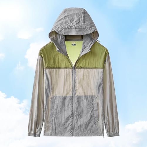 Men's Summer Sun Protection Shirts Zip Up Lightweight Outdoor UV Jackets Long Sleeve UPF 50+ Jacket for Hiking2