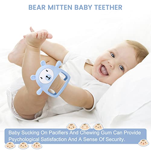Image of Teething Toys for Babies 0-6 6-12 Months Infant, MISLILI Never Drop Food Grade Silicone Baby Teether Toys, Prevent Choking & Odorless, Less Dust and Hair Adhesion, Baby Gift