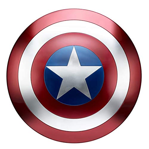 Captain America Shield Metal Movie Replica Captain America Cosplay Costume Props for Adult Red