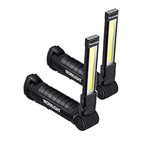 A0ZBZ COB led-werklamp, oplaadbaar, mini-inspectielamp met magneetvoet en haak, led-zaklamp voor huishoudelijke…