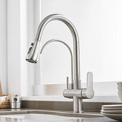 Mitigeur de cuisine 3 en 1 eau filtrée potable et osmose inverse