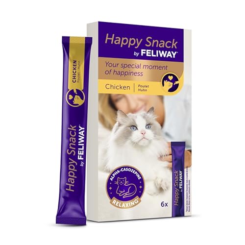 Happy Snack by FELIWAY - Friandises Délicieuses et Apaisantes pour Chats- Boite...