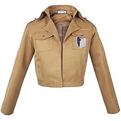Chaqueta de uniforme del Cuerpo de Exploración de los fans de Ataque a los Titanes | Talla: L