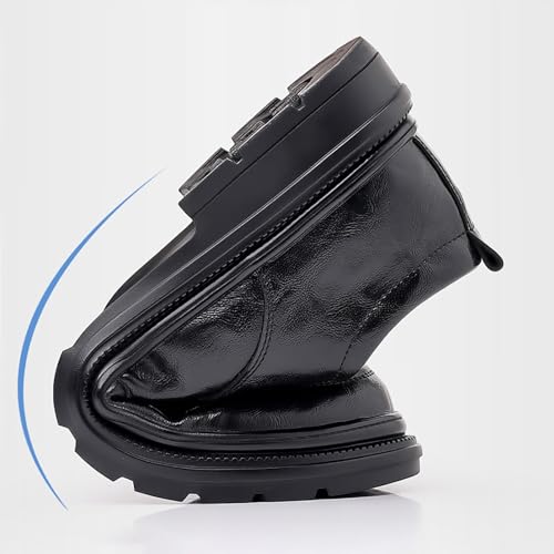 Men's Breathable Leather Dress Shoes for Business & Casual, Comfortable Genuine Cowhide, Wedding Groom Shoes Flexible Rubber Sole for Men2