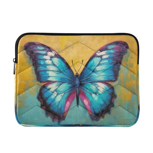 Funda para portátil 13-14 pulgadas con diseño mariposa