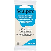 منعم الطين بخبز فرن Sculpey ، غير سام ، 2 أوقية. شريط. لا صبغة لذلك لن تؤثر على لون الطين أثناء تنعيمه. يحول نسيج الطين الصلب إلى الاتساق الناعم العظيم.