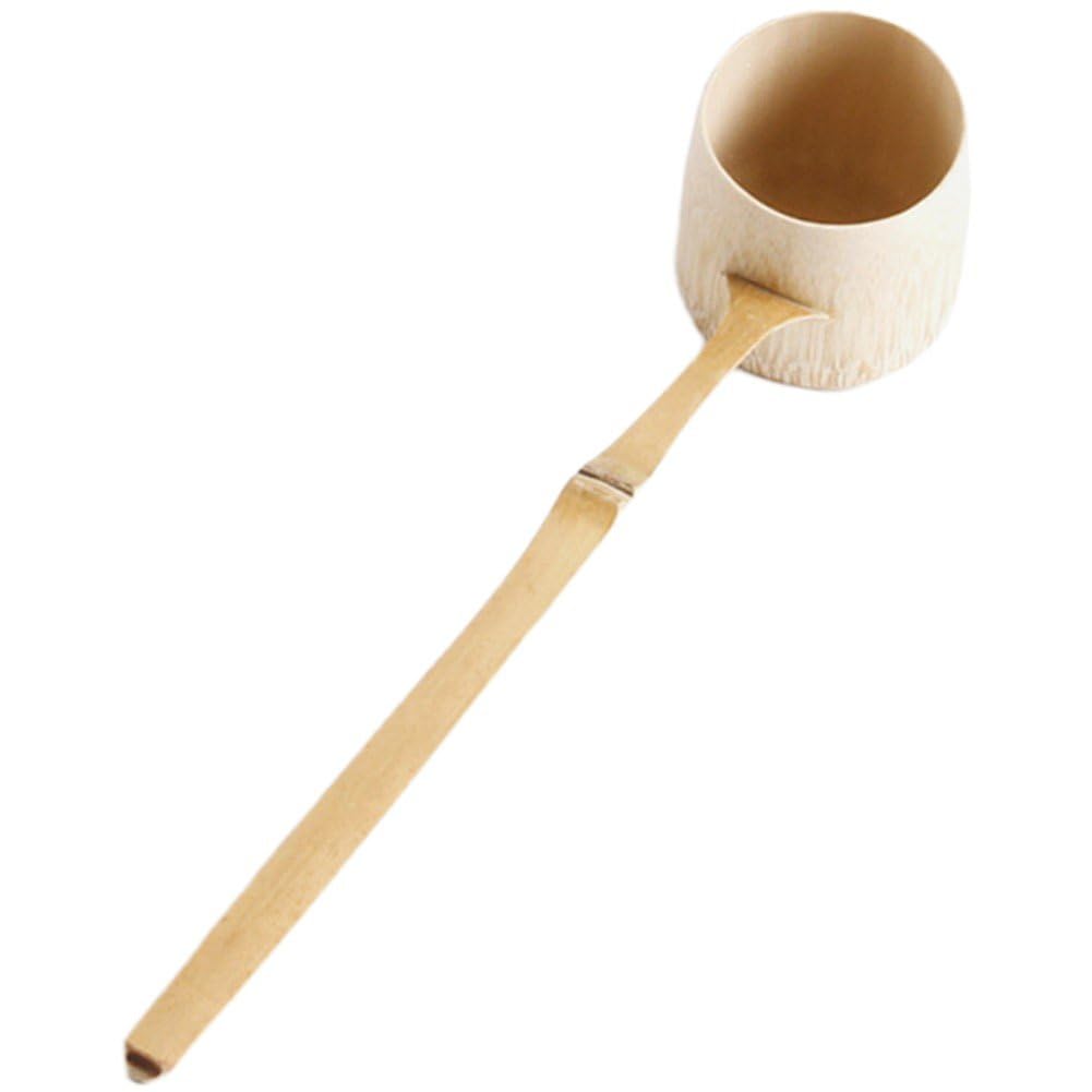 Casiler Style 3 Bamboo Water Ladle Long Handle Tea Scoop Long Ladle Water Dipper Tea Spoon Water Spoon Tea Ceremony Tools For Home